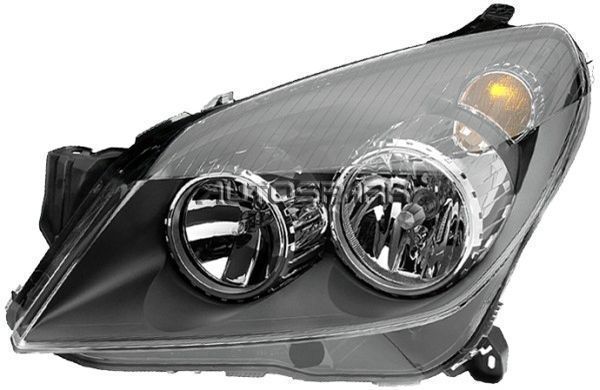 Far Opel Astra H 10.2003-12.2012 BestAutoVest partea stanga, tip bec H1+H7+H21W+W5W cu motoras, cu suport becuri, culoare rama negru