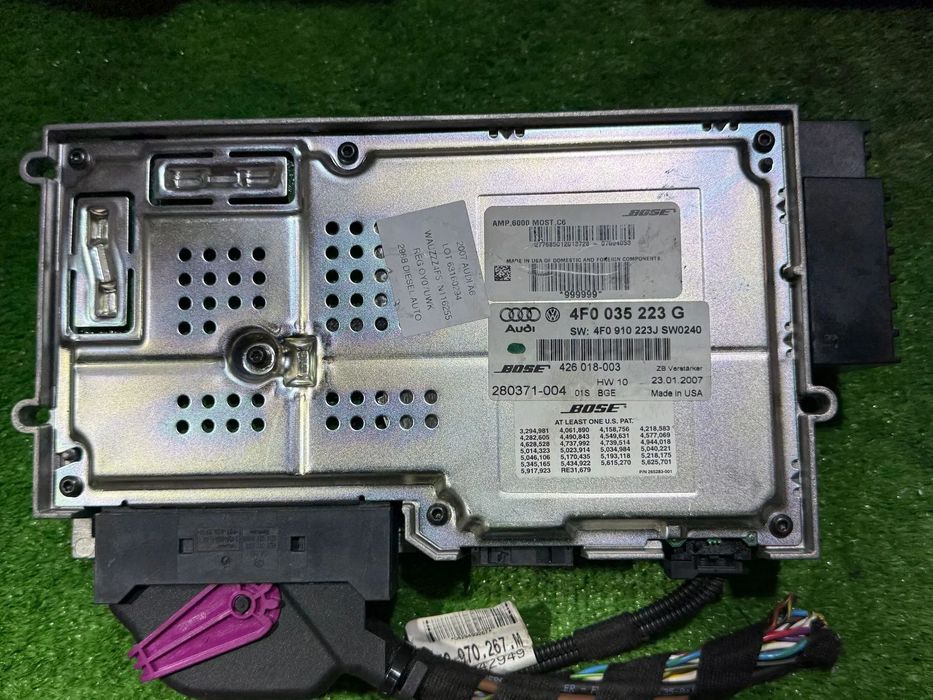 SUBWOOFER + BOXA X2 + AMPLIFICATOR AUDIO AUDI A6 C6 QUATTRO 2.7 DIESEL 2007 COD OEM 4F0035415B 4F0035381D 4F0035223G 2004-2011