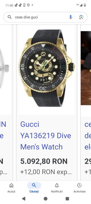 Vând ceas Gucci dive