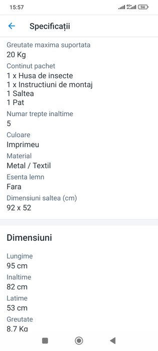 Patut bebelusi+perna antireflux+saltea  infasat