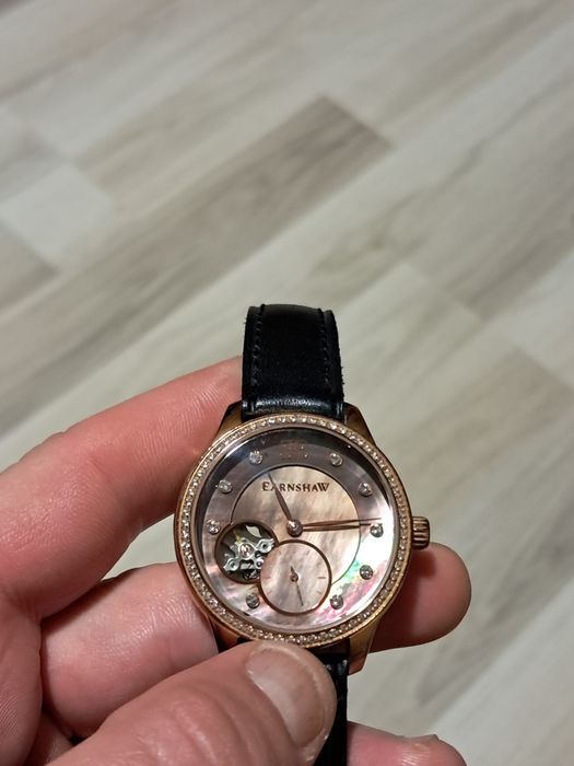Луксозен автоматичен дамски часовник Thomas Earnshaw Lady Australis - Като нов!