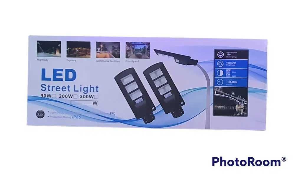 Proiector Stradal/Camping cu panou solar, senzor miscare lumina