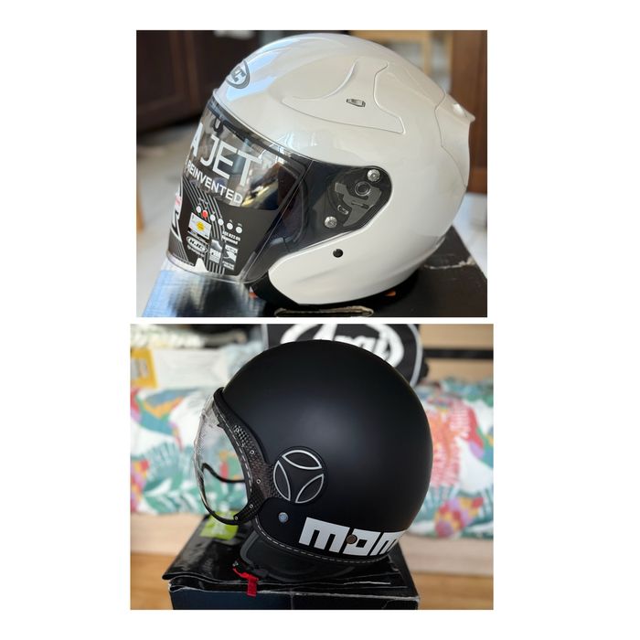 HJC RPHA-Jet - S + Momo Design Jet FGHTR - M