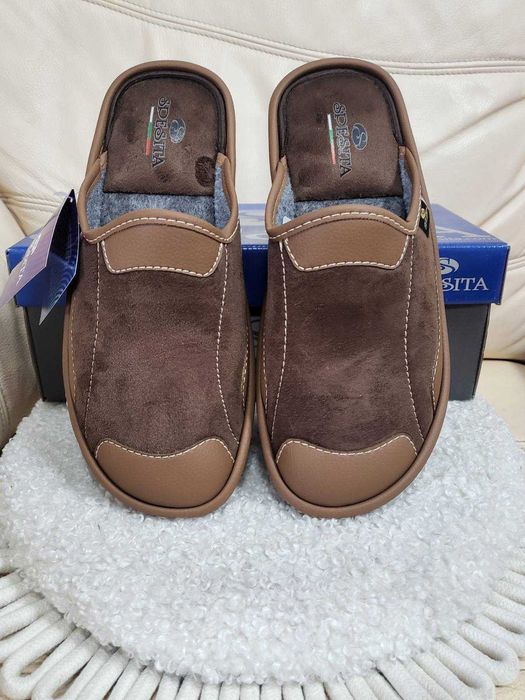 Нови мъжки пантофи - кафе