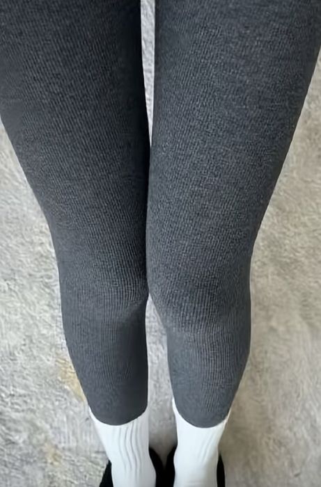 Теплые леггинсы из хлопка