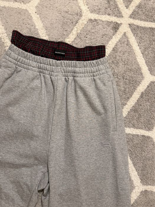 Balenciaga Double-waisted Sweatpants