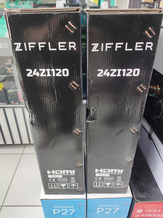 Монитор 24" Ziffler IPS LED, 120Hz 1920x1080 FullHD НОВЫЙ