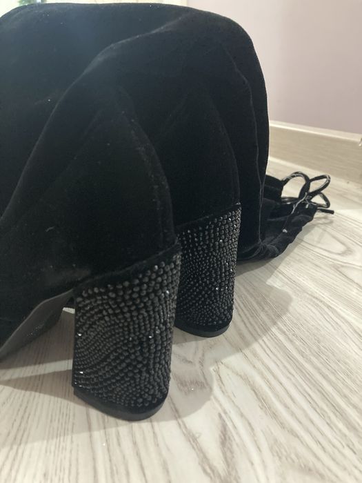 Бархатные сапоги, ботфорты stuart weitzman