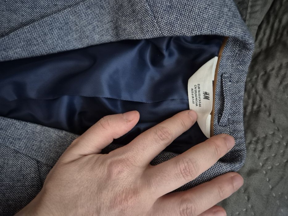 Costum albastru h&m baiat marime 116