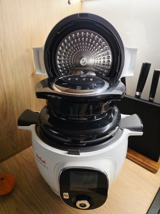 Multicooker Tefal cook4me+ Alb + Extra Crisp Lid | Stare foarte buna