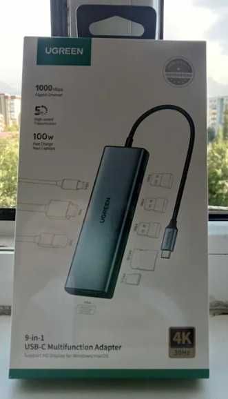 USB-c адаптер от Ugreen 9 in 1