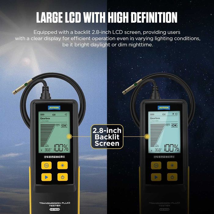 Тестер за трансмисионно масло, Autool AS503, LCD Дисплей