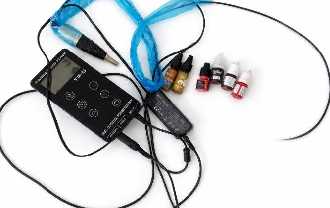 Машинка для перманентного макияжа, вместе с блоком