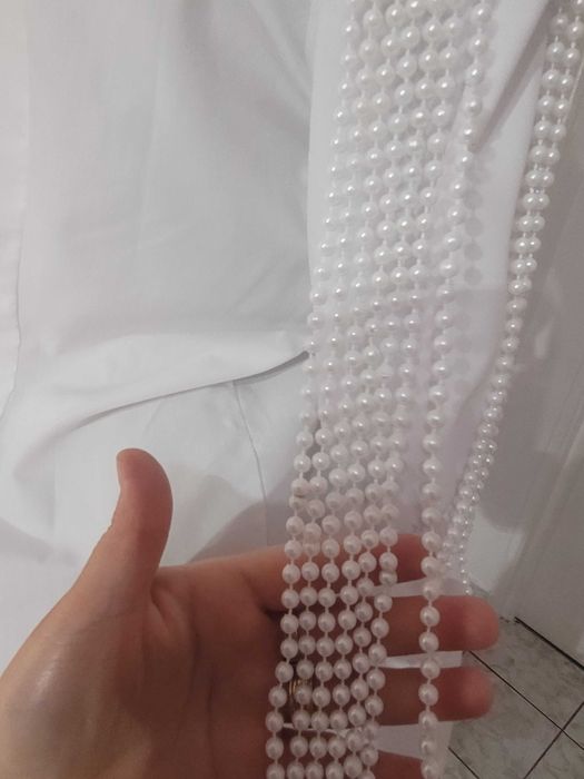 Cămașă albă cu perle