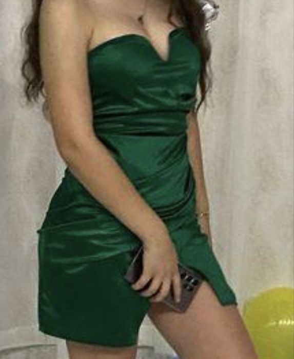 Rochie verde scurta