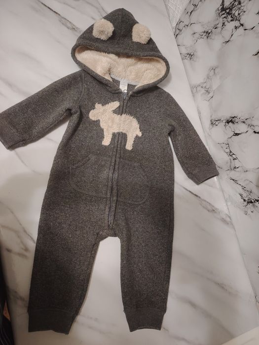 Теплый комбинезон для детей с 6 месяцев до 1,5 года