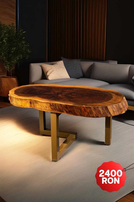 Masa  Lemn Masiv Unicate Lucrate Manual Finisate cu Uleiuri Naturale