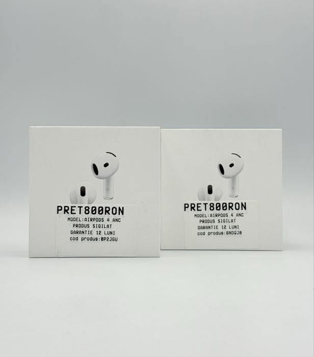 Magazin Casti APPLE AirPods 4 Noise Cancelling True Wireless Sigilate