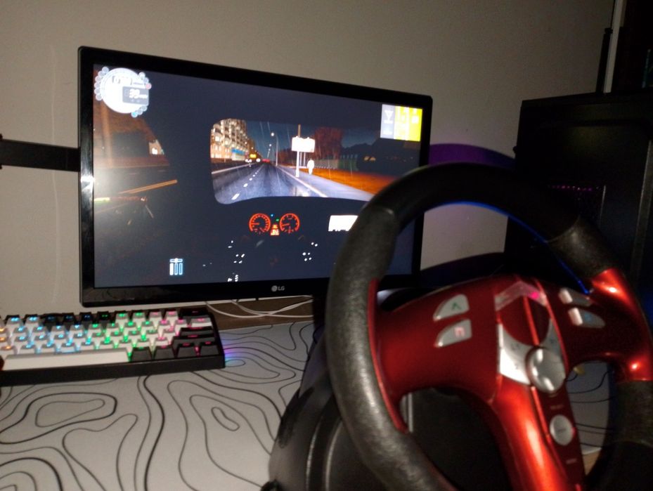 Игровой руль genius trio racer ff