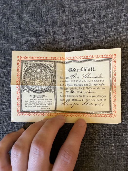 Стар немски молитвеник с 16 религиозни картички