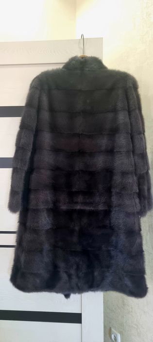 Шуба норковая цвет графит