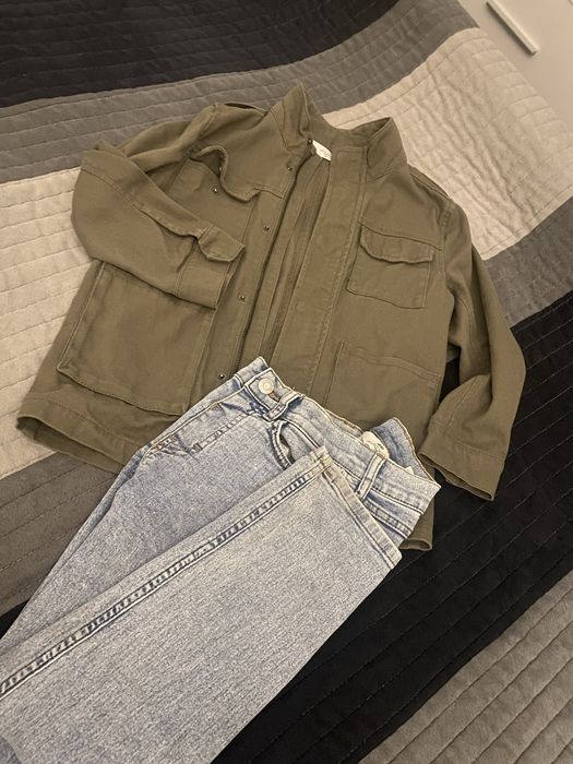 Jacheta si blugi H&M 122/128