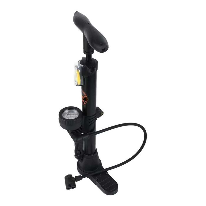 Ръчна помпа с манометър MARTAR, Стоманена, Сгъваема, 11 Bar / 160 PSI