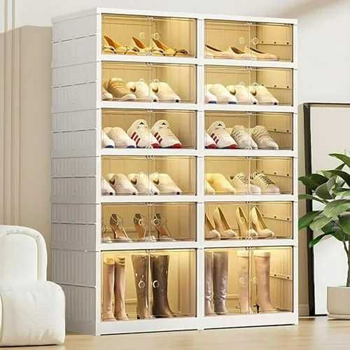 Cкладной шкаф для обуви 6+6 ярусов (87×34,5×117 см) p25