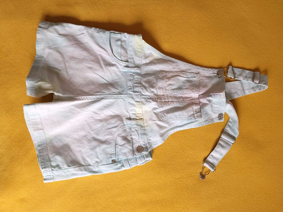 Set doua salopete de blugi pentru fetite de 5 - 8 ani
