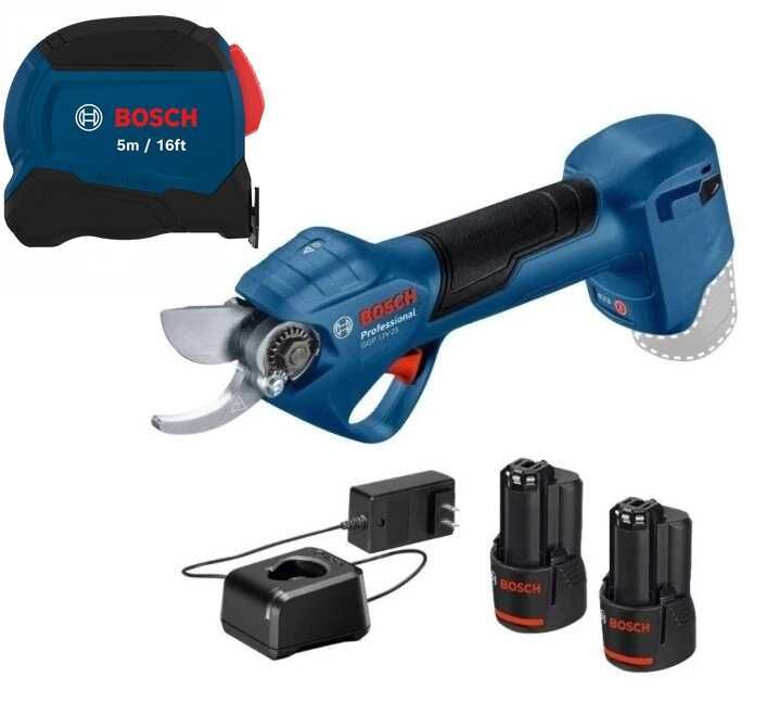 Акумулаторна лозарска ножица Bosch GGP 12V-25 , PRO , 12V , 25 мм , с 2 батерии 3 Ah и зарядно