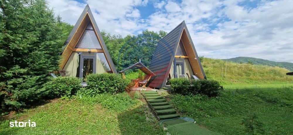 Pensiune  în Călimănești + 2 A-Frame - Teren 5.574 mp - Bonus Mercedes