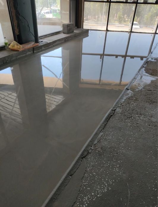 Полу сухая стяжка,бетонные полы,топинг