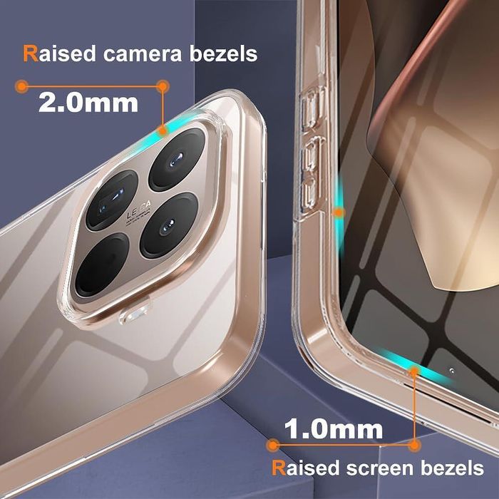 Прозрачен 360° градуса кейс за xiaomi 15t pro