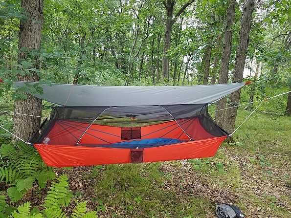 Продавам комплект REI Quarter Dome Air Hammock + REI тента + REI Underquilt – много добро състояние