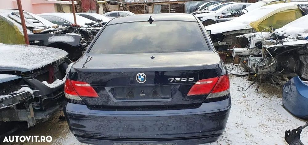Dezmembrez Bmw seria 7 730d E65 E66 facelift an 2006 turbo turbina pompa inalta compresor clima ac cardan grup diferential spate galerie admisie portiera usa far stanga dreapta bara spate portbagaj filtru particule dpf Bmw seria5 E60 E61 530 X3 E83 3.0 D