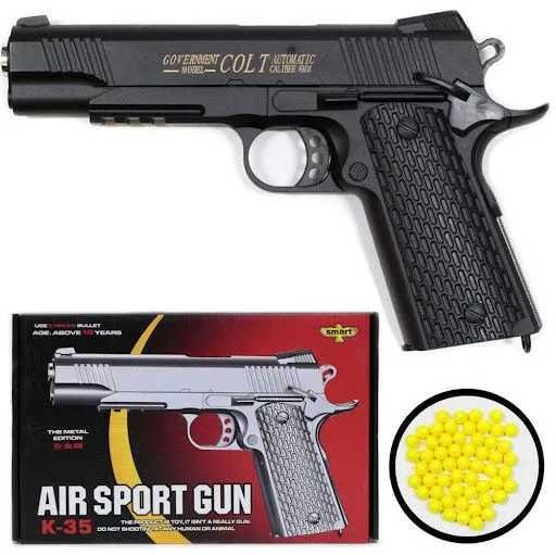 Пистолет игрушечный металлический страйкбол