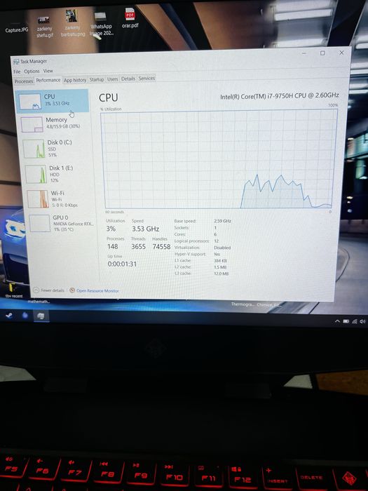 Laptop Gaming Omen 15 inch 144 hz