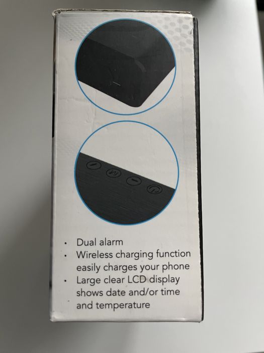 НОВ Цифров часовник (будилник) wireless phone charge безкабелен