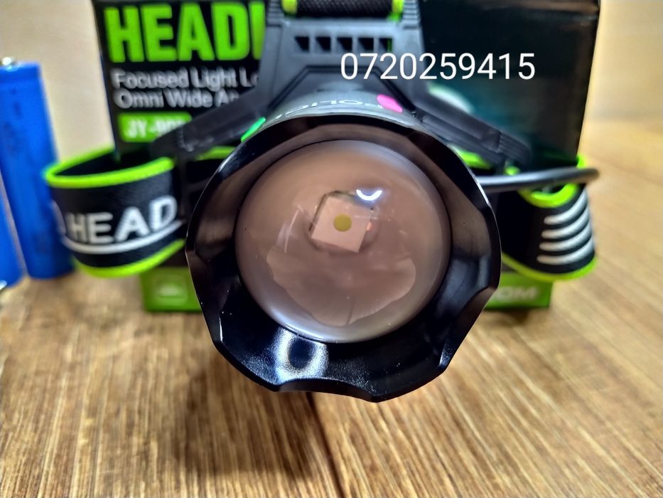 Lanterna Frontala POLICE cu Led Laser PM10, Pescuit, Camping