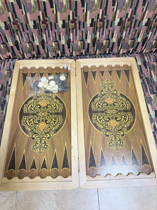 Нарды кожа VIP размер 60 см .