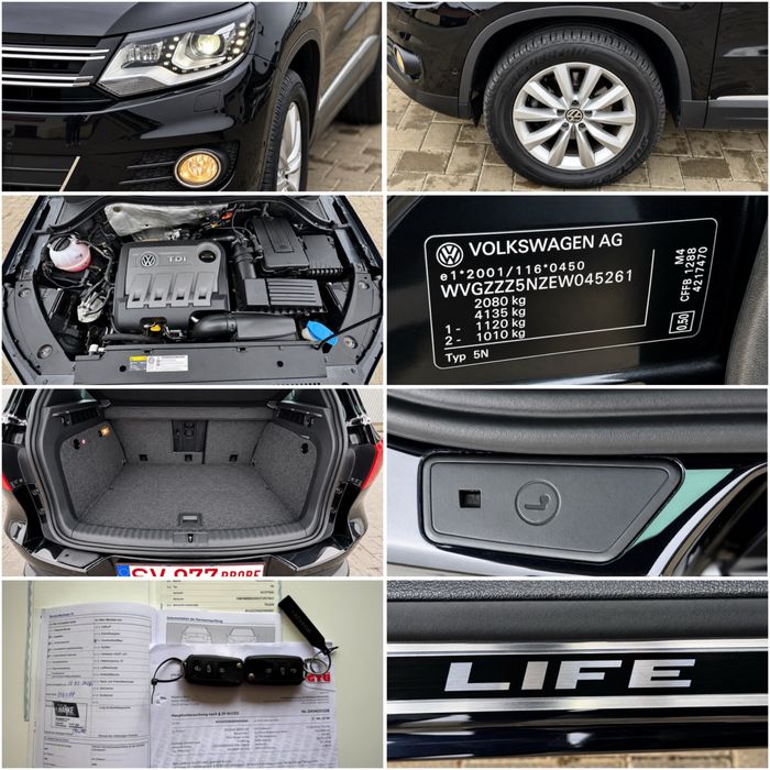 VW TIGUAN 2014 LIFE RAR EFECTUAT 2.0 TDI 140 CP‼️ Navigatie Comenzi Volan Park-Assist‼️RATE/CASH/Garantie