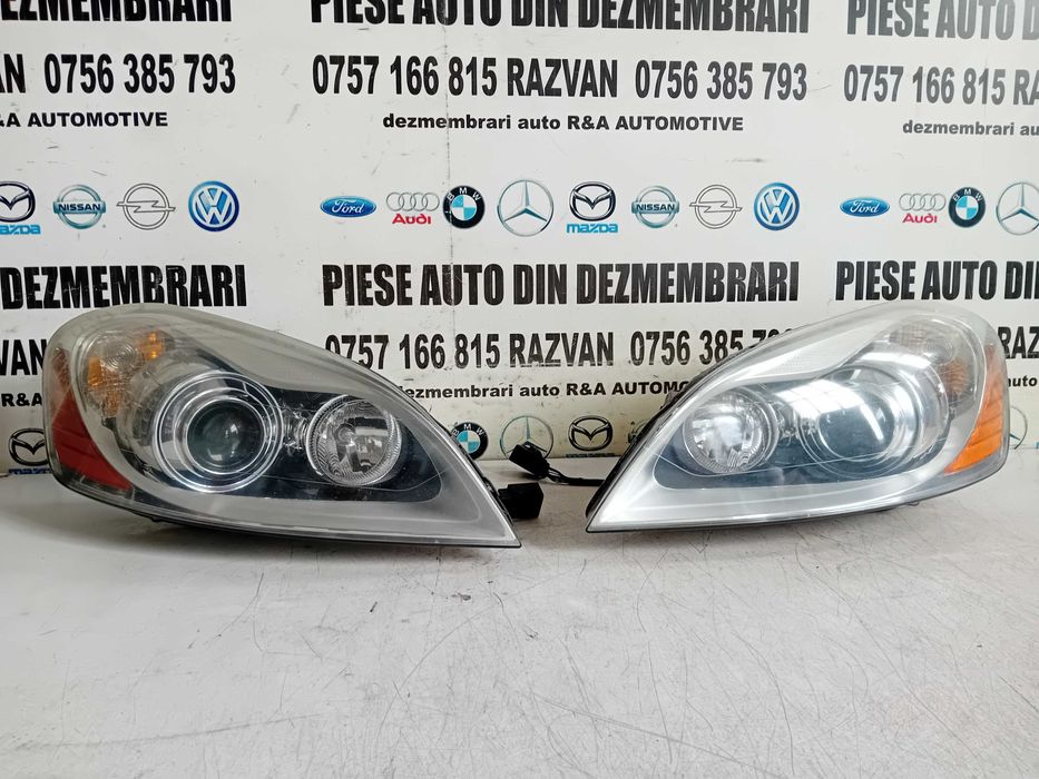 Faruri Far Stanga Dreapta Volvo XC60 Xenon Complete Originale RHD Cod 3076318 30763137 Intacte