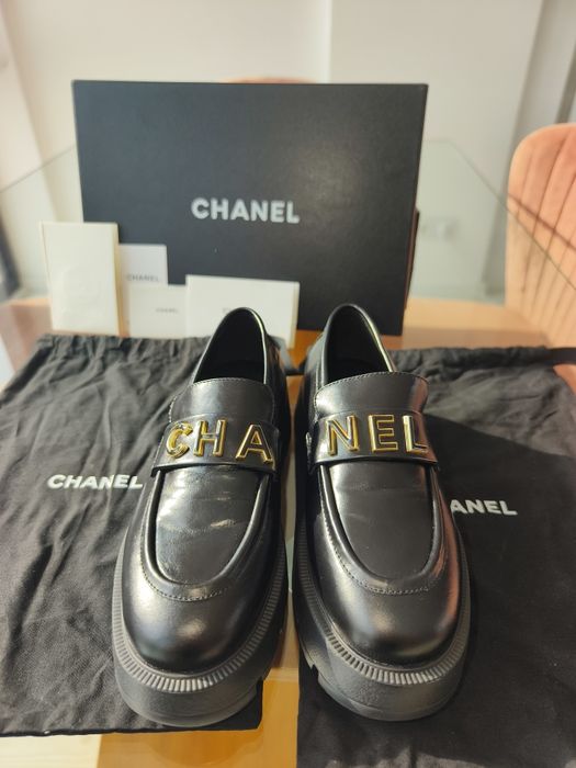 Pantofi Chanel 37.5, piele naturala vițel, autentici