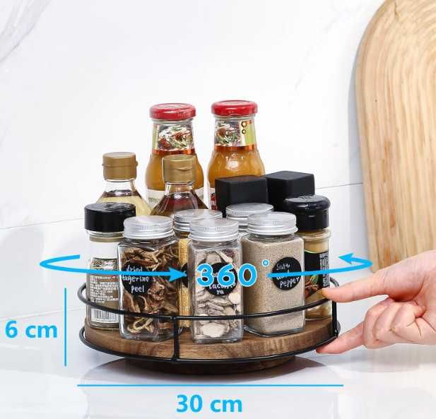 Въртящ се органайзер YUNISS Lazy Susan за кухня