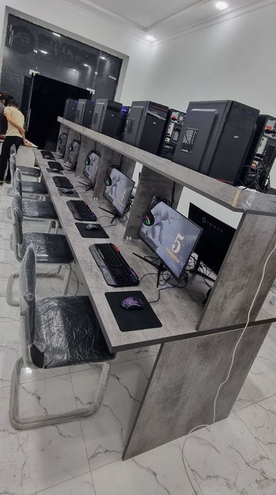 Game Club uchun 10ta igravoy Kompyuterlar stol stullari bn tayyor