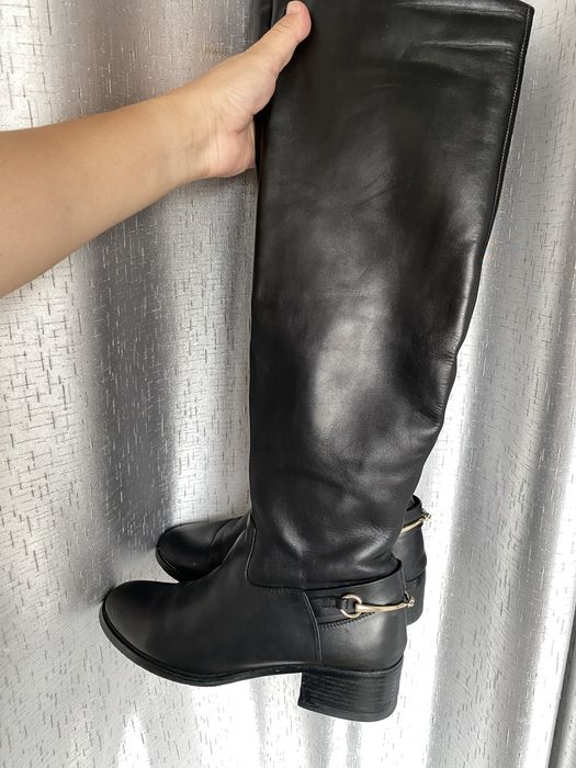 Продам сапоги кожаные