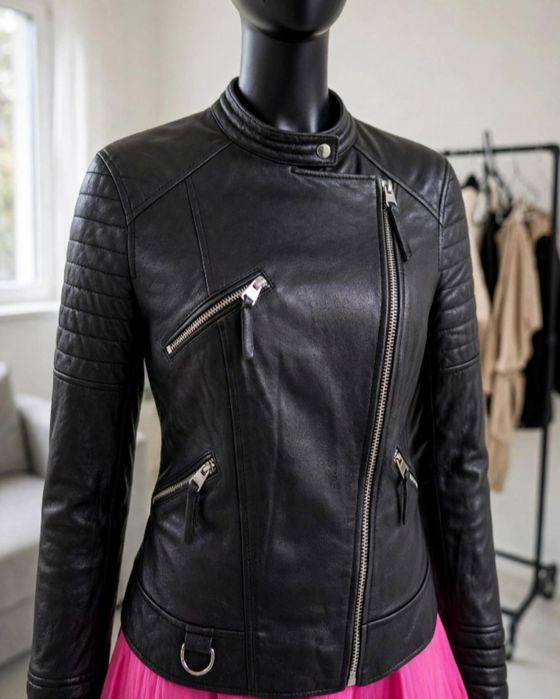 Чудесно яке от ZARA, естествена кожа