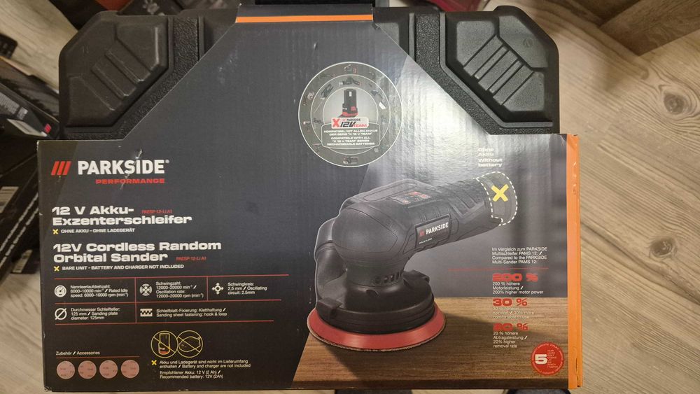 12V Ексцентършлайф Parkside Performance НОВ, гаранция