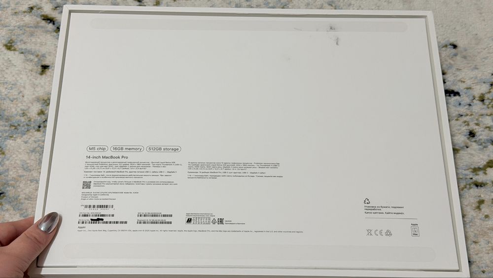 MacbookPro 14 M5 16/512 GB EAC!