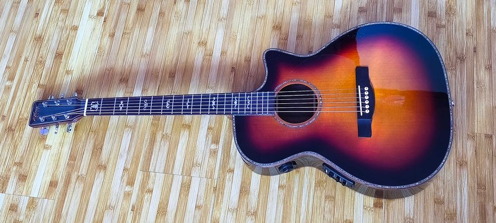 Chitara Trans Acoustic copie Taylor + Doua Preamp Rosewood Solid Top